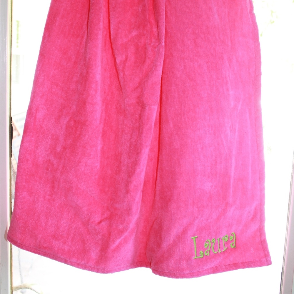 Monogrammed Towel Wrap